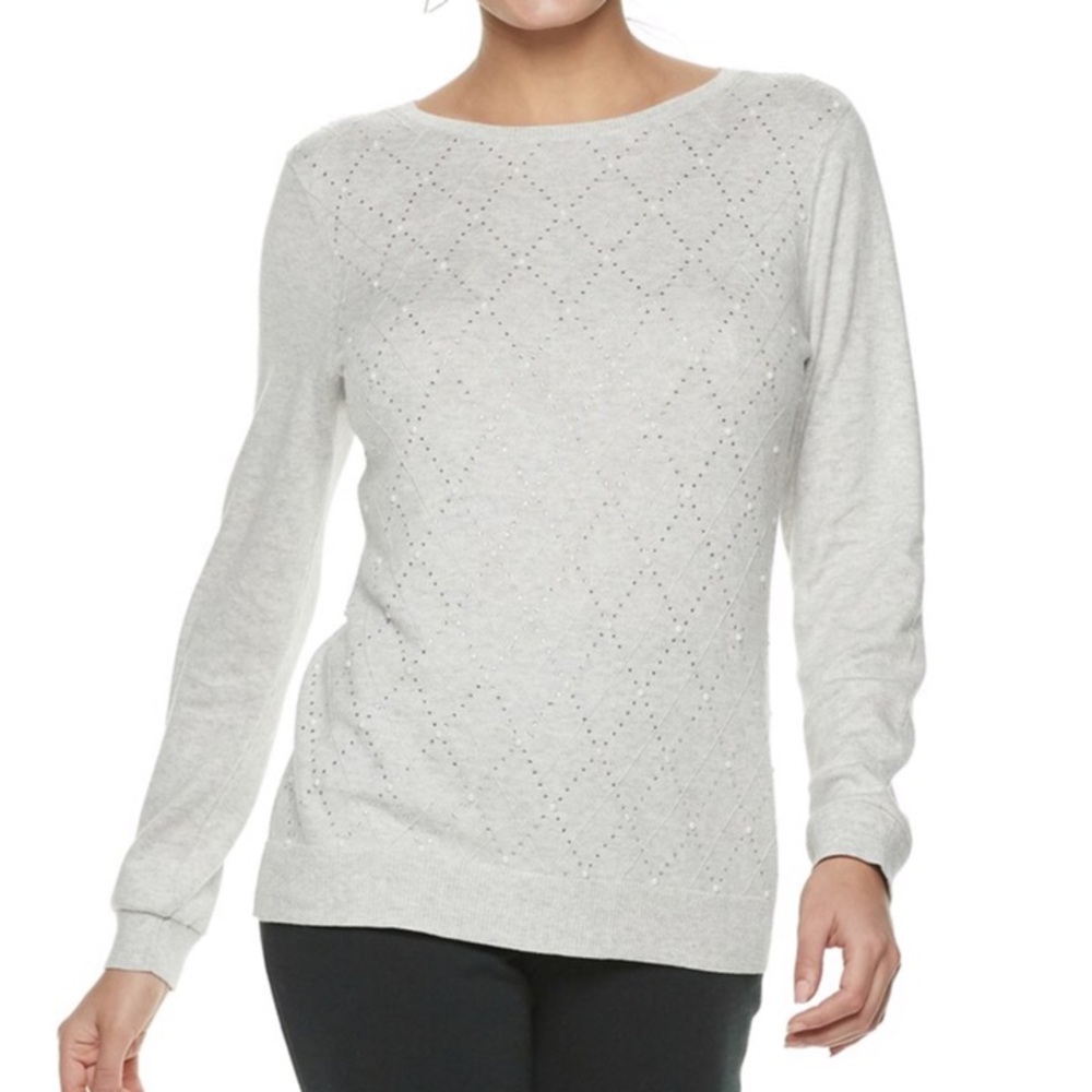 ELLE Diamond embellished sweater